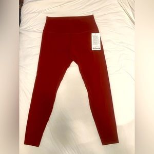NWT Lululemon Align HR Pant Leggings 28” Size 12 Mulled Wine